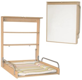 Висяща маса за преповиване от декор от бук в естествен цвят Dschungelbaby – Roba