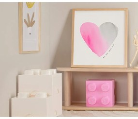 Светлорозова квадратна кутия за съхранение - LEGO®