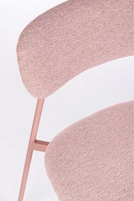 Розов тапициран трапезен стол Inka – Yes Everyday