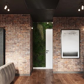 Черно метално осветително тяло за таван ø 6 cm Brando – Sollux