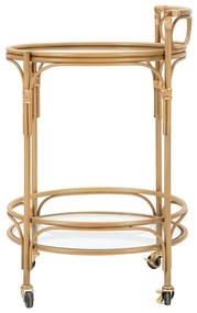 Метална маса за сервиране на колелца ø 51 cm Panama - Mauro Ferretti