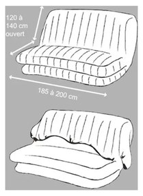 Кафява ластична калъфка за 3-местен диван Essentiel – douceur d'intérieur