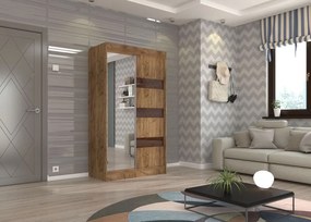 Гардероб Bissom 120 плъзгащ се-Fusiko-Kafe