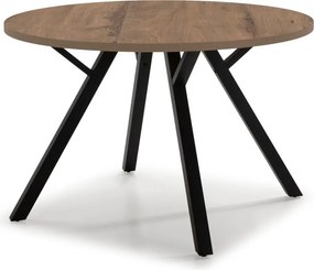 Кръгла маса за хранене от орех ø 120 cm Beni - Marckeric