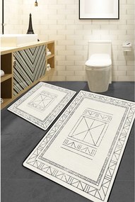 Кремави килими за баня в комплект 2 бр. 60x100 cm Touch – Foutastic