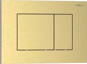 Mexen Tex 02 бутон за измиване, четкано злато - 6102-11
