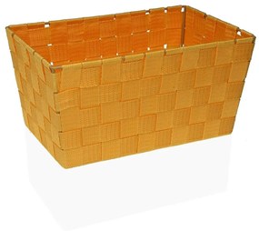 Кошница Versa Flandes Жълт Текстил 20 x 15 x 30 cm