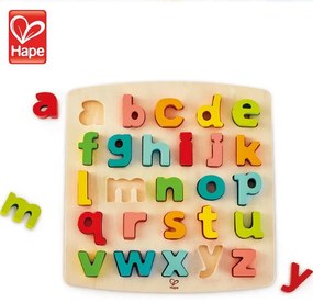 Hape - Дървен пъзел Азбука малки букви