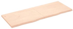 363594 vidaXL Стенен рафт, 160x60x(2-4) см, необработен масивен дъб