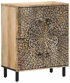 358238 vidaXL Страничен шкаф 60x33x75 см манго масивно дърво