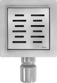 Линеен отводнител REA LINE Nickel Brush 12x12