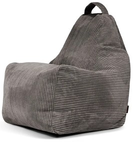 Тъмносив пуф от рипсено кадифе Play Amuse – SLOWDOWN