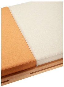 Оранжево-кремава пейка Amber - Hübsch