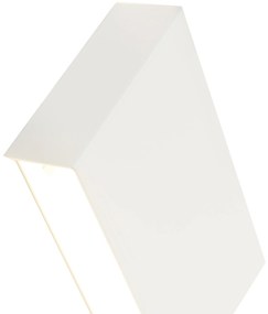 Модерна бяла правоъгълна стенна лампа с 2 светлини - Otan