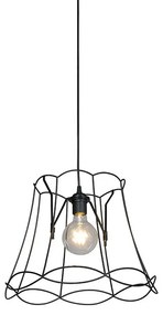 Ретро висяща лампа черна 40 см - Granny Frame