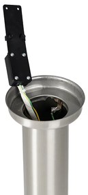 Модерна външна лампа на стълб стомана 45 см IP44 - Rox