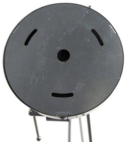 Висяща лампа от стомана с бели ленени абажури 35 см 2-светлина - Blitz