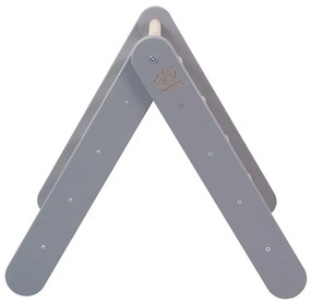 Сив пиклер триъгълник от масивен бор 46x87x60 cm Montessori – Meowbaby