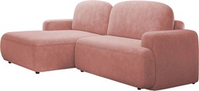 Ъглов диван Alivar-Розово-Ляв