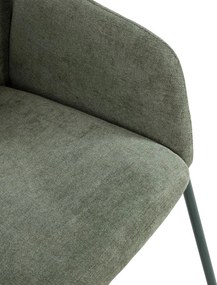 Зелени тапицирани трапезни столове в комплект 2 бр. Aslin – MOME