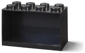 Детски черен стенен рафт Brick 8 - LEGO®