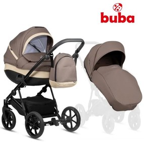 Бебешка количка 2в1 Zaza 2 BUBA - Coffee Brown