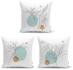 Комплект от 3 калъфки за възглавници Drawing Modern, 45 x 45 cm - Minimalist Cushion Covers