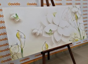 Картина на платно – Абстрактни цветя