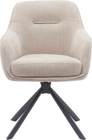 Кремави тапицирани трапезни столове в комплект 2 бр. Avola – Unique Furniture