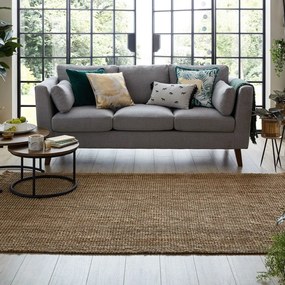 Кафяв килим от юта Юта, 200 x 290 cm - Flair Rugs