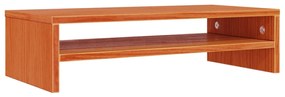 847162 vidaXL Поставка за монитор, восъчнокафява, 50x24x13 см, бор масив