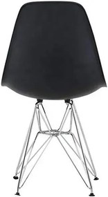 Кухненски стол Fiore Metal-черен (4) парчета