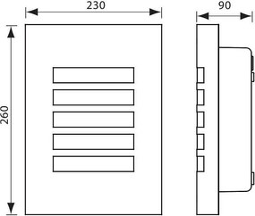 Влагозащитен аплик SYDNEY, никел мат, 1xE27