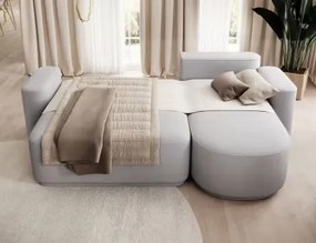 Ъглов диван Luxora-Сив-вдясно