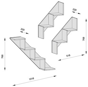 Рафт Келби 178-000017 бял цвят