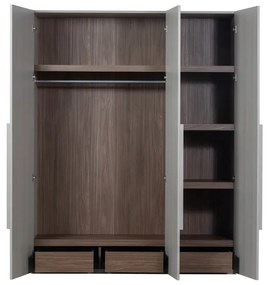 Сив модулен гардероб 165x210 cm Rens - WOOOD