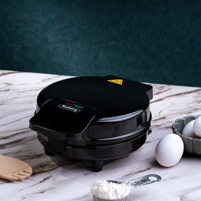 Гофретник бъбъл Rosberg R51442H, 1000W, Bubble гофрета, Незалепващ, Черен