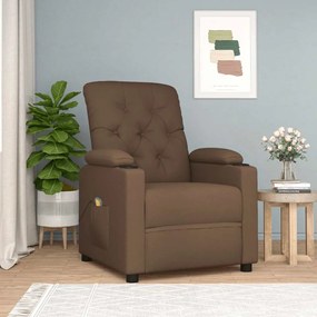339116 vidaXL Масажен стол, кафяв, текстил