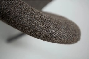 Кафяв тапициран трапезен стол Heap – DAN-FORM Denmark