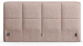 Светлорозова тапицирана табла за легло 189x100 cm Darren – Micadoni