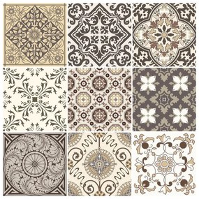 Комплект от 9 декоративни стикера за стена , 15 x 15 cm Ancône - Ambiance