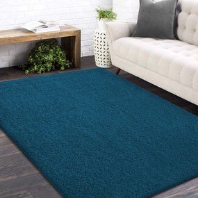 Стилен син килим Ширина: 80 см | Дължина: 150 см