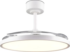 Бяло LED осветително тяло за таван Kasfjord – Trio