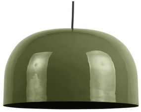 Зелено висящо осветително тяло с метален абажур ø 40 cm Dome – Leitmotiv