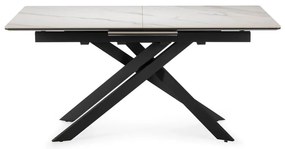 Сгъваема трапезна маса с керамичен плот с допълнителна плоча 89,5x160 cm Belma – Marckeric