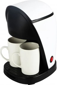 Втора ръка: Кафемашина Rosberg R51170E, 450W, 250ml, 2 чаши, Постоянен филтър, Бял