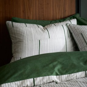 Сиво-зелено памучно спално бельо за двойно легло 200x200 cm Camden - Content by Terence Conran