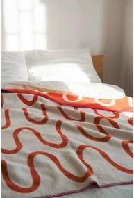 Оранжево одеяло 150x200 cm Swirl – noo.ma