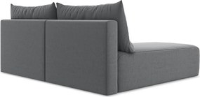 Сив кадифен сгъваем/с място за съхранение ъглов диван (ляв ъгъл) Kalena – Makamii
