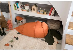 Зелен/оранжев детски пуф Cathy the Carrot – Lorena Canals